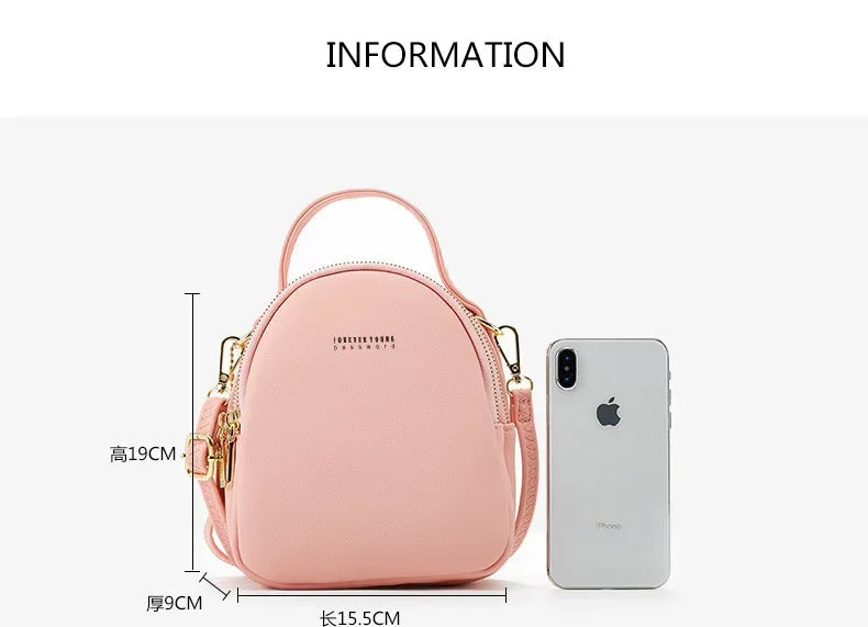 Mini High Quality Women Backpack Female Korean Version Simple Ladies Leisure Handbag Large Capacity Backpacks Female School Bag Don't Taxe That