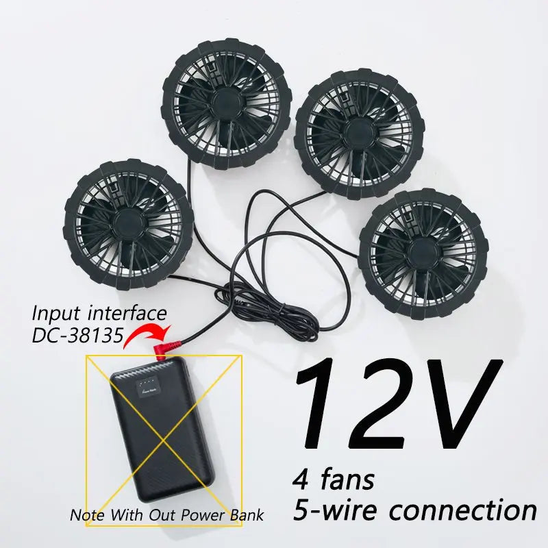 Cool Jacket Men's Hot Weather Work Fan Coat USB Refrigeration Air Conditioning Clothes Women's Body Cooling Fishing Clothes Vest Don't Taxe That