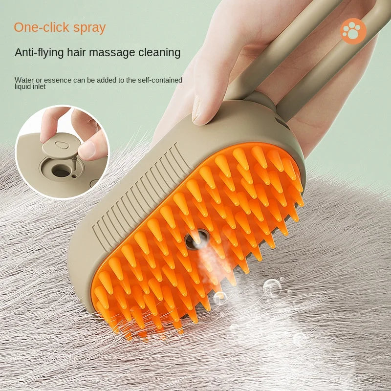 Cat Steam Brush Steamy Dog Brush 3 in 1 Electric Spray Cat Hair Brushes for Massage Pet Grooming Comb Hair Removal Combs Don't Taxe That