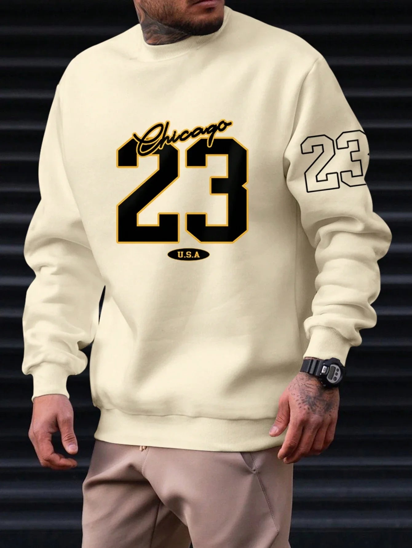 23 USA Art Letter Design Men Clothes Street Style Fleece Sweatshirts Autumn Casual Hoodies Fashionable Crewneck Pullovers Hoody Don't Taxe That