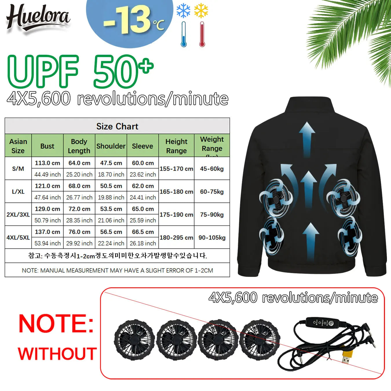 Cool Jacket Men's Hot Weather Work Fan Coat USB Refrigeration Air Conditioning Clothes Women's Body Cooling Fishing Clothes Vest Don't Taxe That