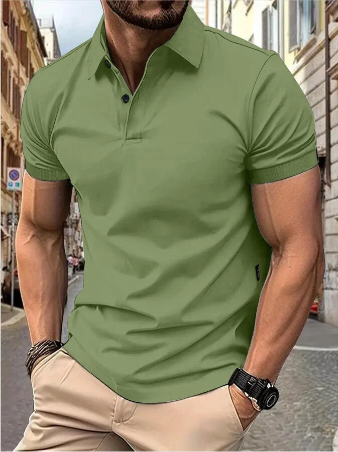 Men's short sleeve Solid color short sleeve daily casual lapel casual short sleeve button down T-shirt casual top for men Don't Taxe That