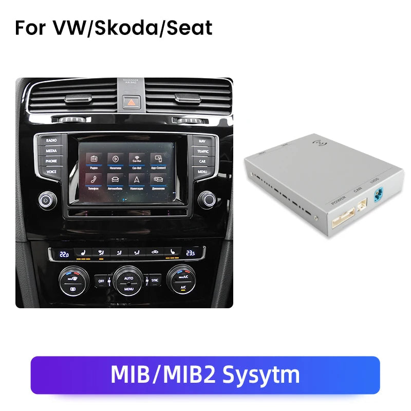 Junsun Wireless Carplay for Apple Android Auto Module Box For VW Skoda Octavia A5 Golf Polo Passat MIB MIB2 Upgrade Original Don't Taxe That