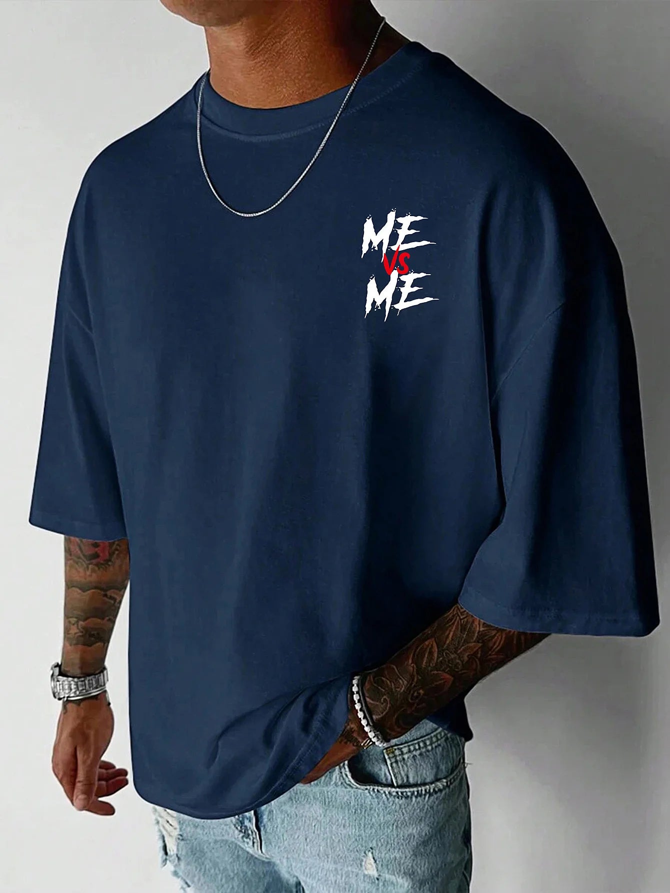 Printed with Letter Pattern T-shirt Men's Summer Casual Versatile Comfortable Loose Short-sleeved Crew Neck Top Men's Clothing Don't Taxe That