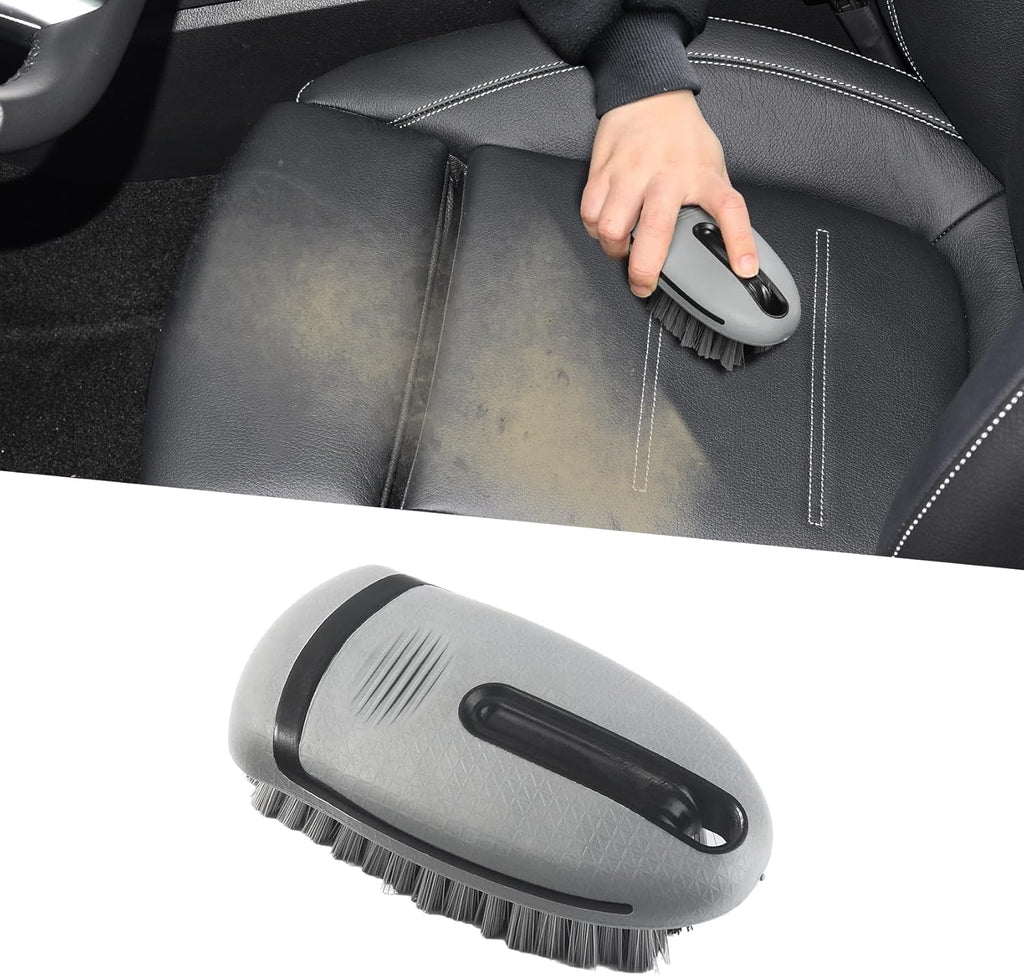 Carpet and Upholstery Cleaning Brush, Car Detailing Brush, Carpet Scrubber Stiff Bristle Detailing Scrub Brushes, Universal Car Accessories Interior Leather Brush for Car, Home, Couch