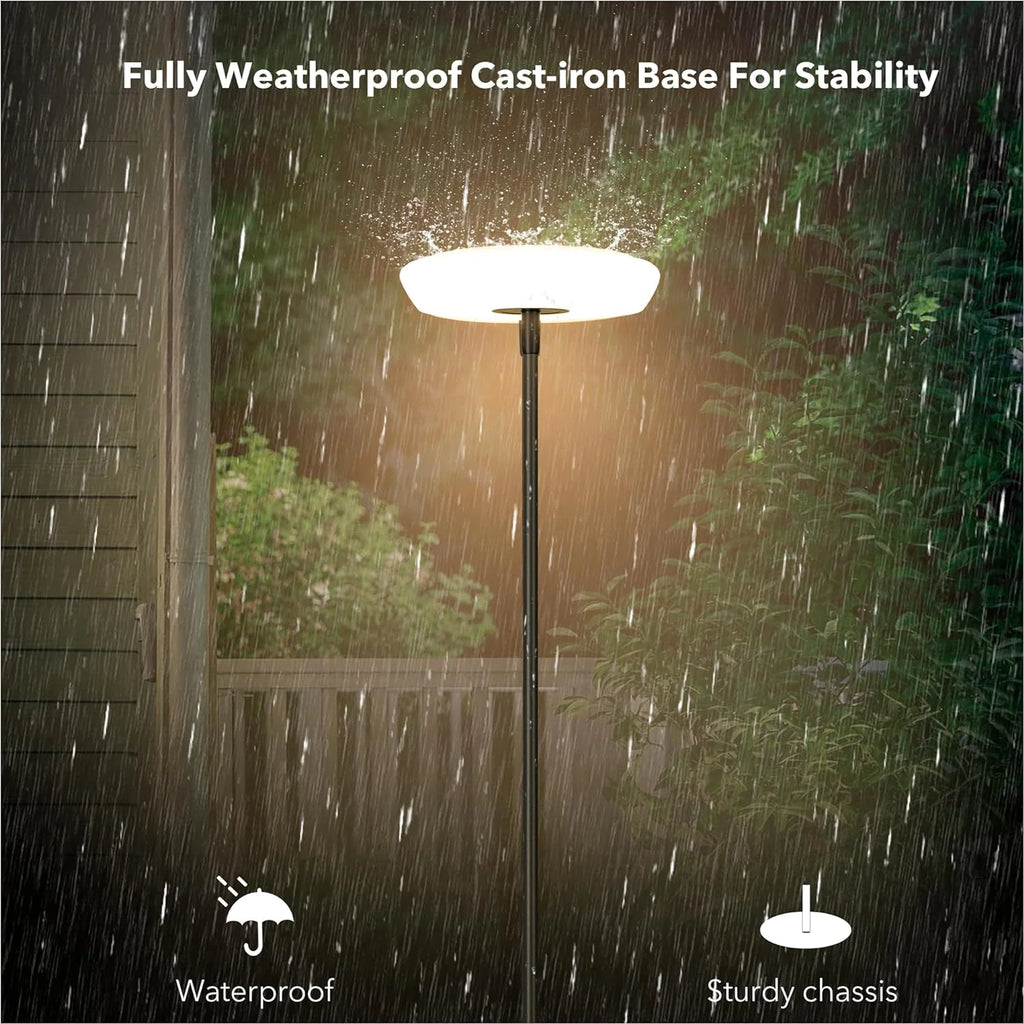 Minimalist Solar Powered Outdoor Floor Lamp