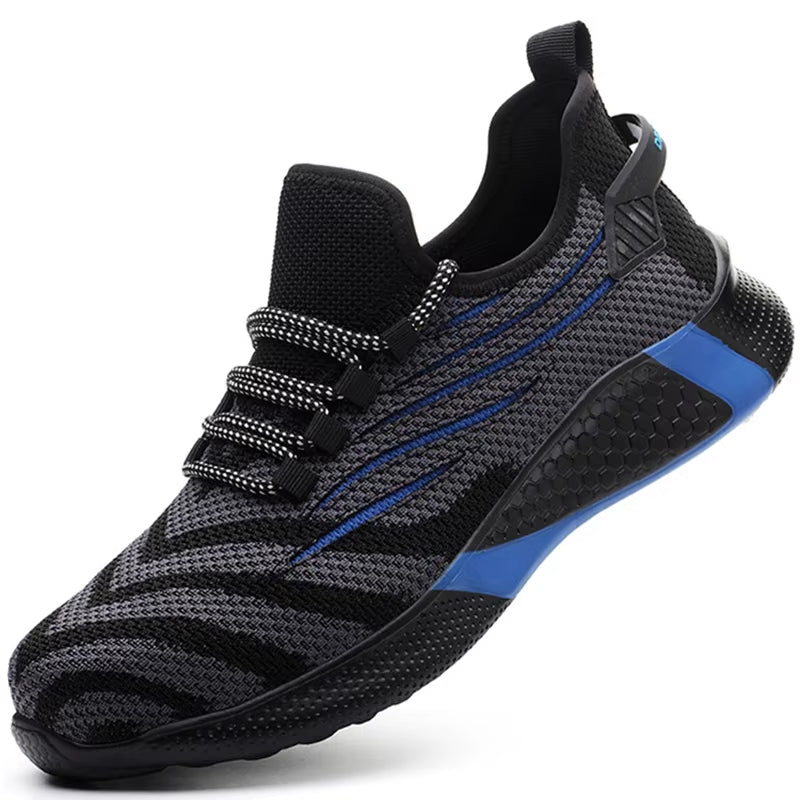 Men Work Safety Shoes Anti-Puncture Working Sneakers Male Indestructible Work Shoes Men Boots Lightweight Men Shoes Safety Boots
