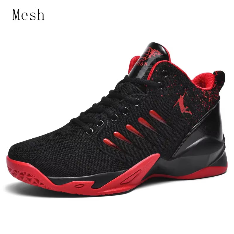 Men'S Basketball Shoes Breathable Cushioning Non-Slip Wearable Sports Shoes Gym Training Athletic Basketball Sneakers for Women