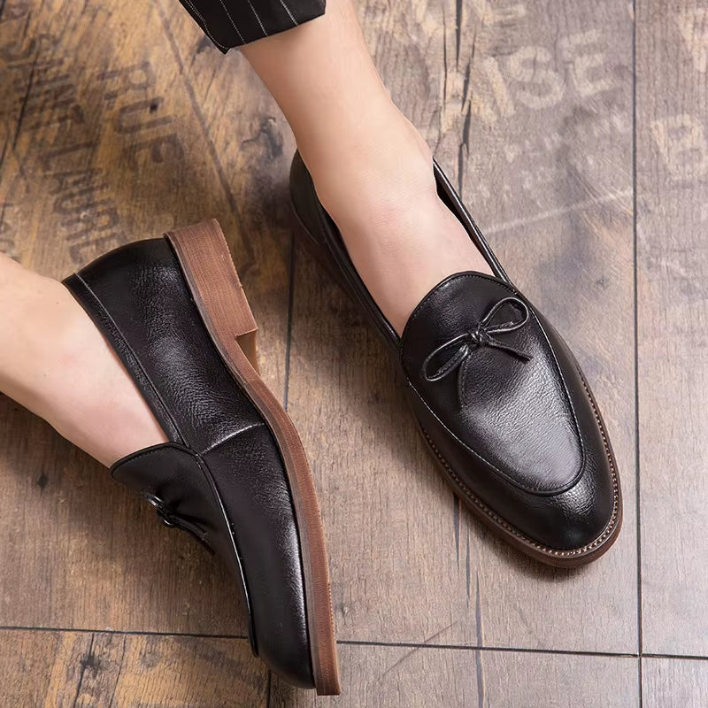 Luxury Brand New Designer Shoes Men High Quality Casual Shoes Vintage Tassel Formal Dress Shoes Wedding Loafers Flats