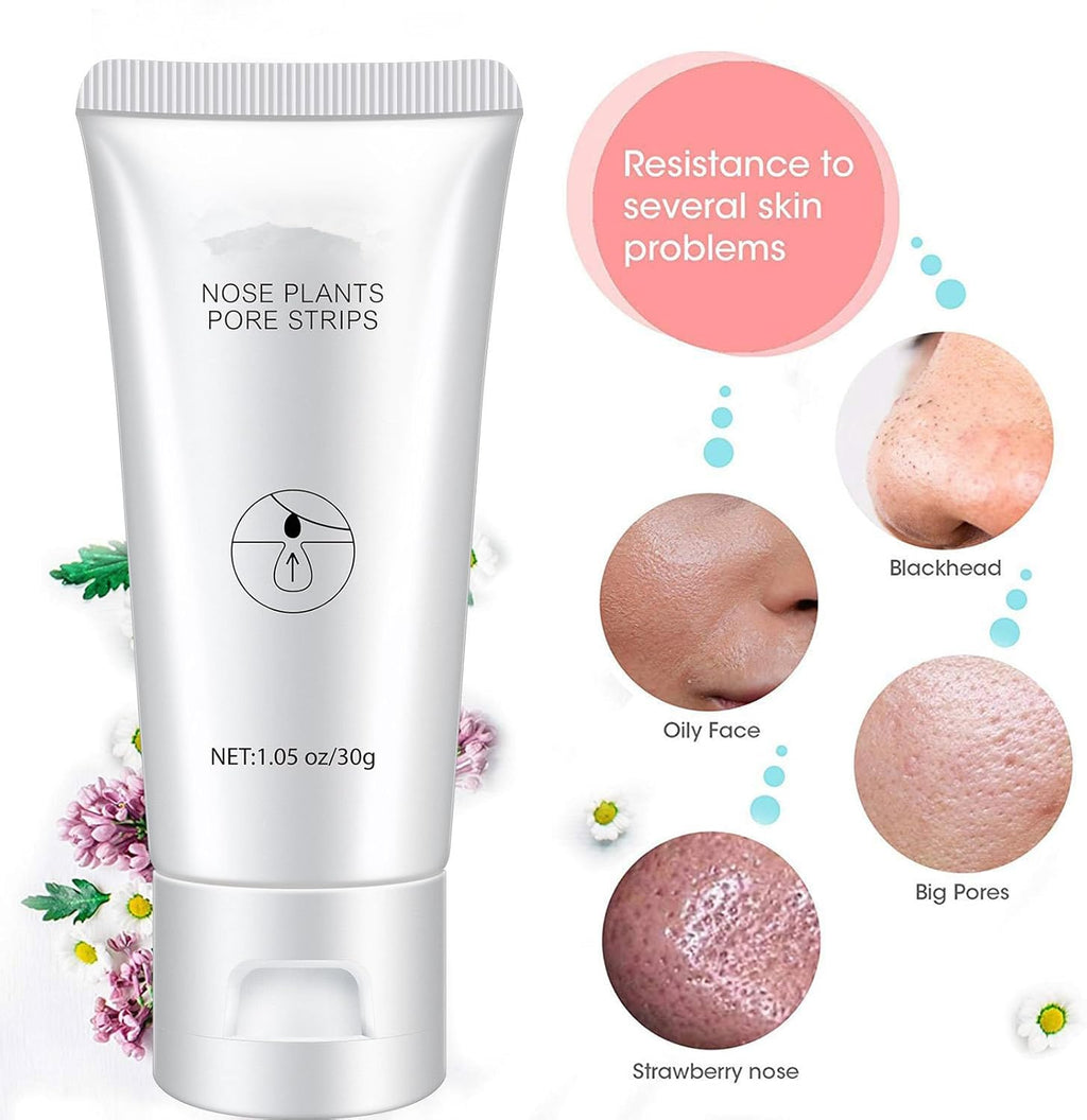 Patch Point Noir, Blackhead Remover Masque, Patch Point Noir Nez, Patchs anti Points Noirs, 30G Masque Peel Off, 60 Pcs Patchs Anti-Points Noirs Pour Le Nez, Nettoyant En Profondeur Rétrécir Pores