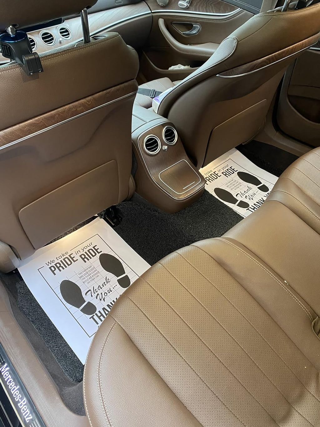 White Car Paper Floor Mats,50Pcs Vehicles Disposable Floor Pads,Temporary Cars F